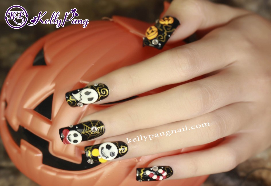 Cách Vẽ Mẫu Móng Con Ma Tinh Nghịch