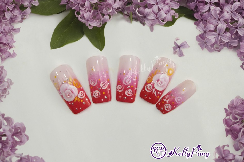 Cách Vẽ Mẫu Móng Bông Hồng Tặng Cô
