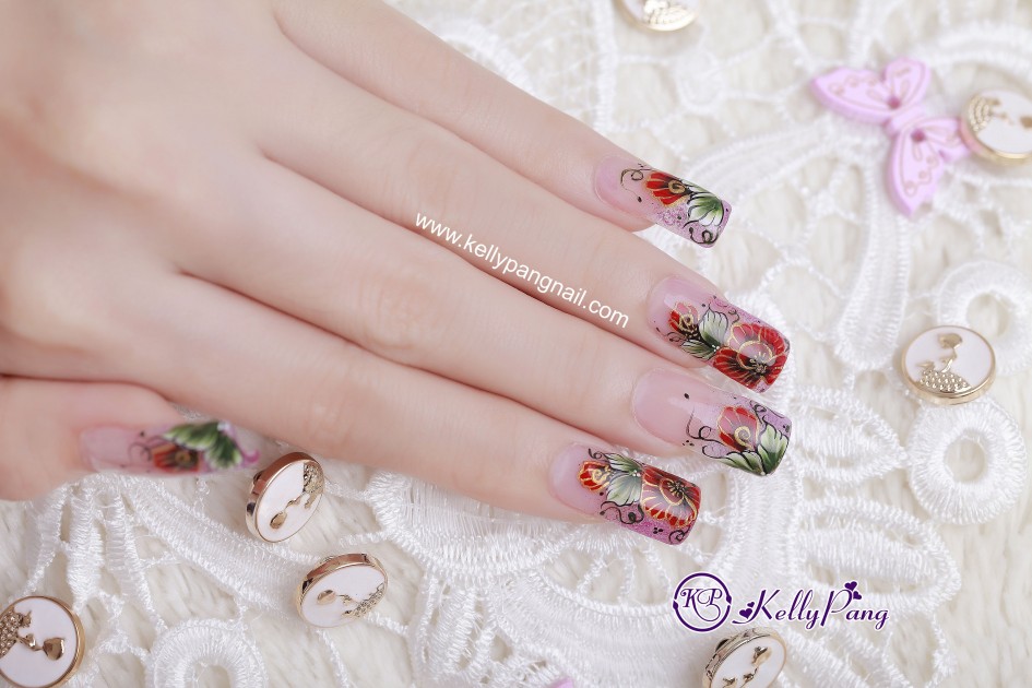 Cách Vẽ Mẫu Nail Hoa Cọ Bản Kiêu Sa Cách Vẽ Mẫu Nail Hoa Cọ Bản Kiêu Sa