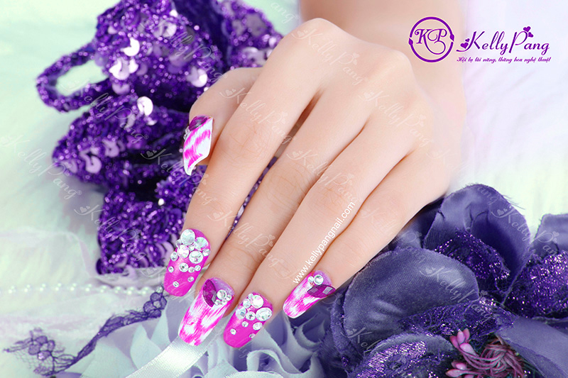Cách Vẽ Mẫu Nail Lấp Lánh