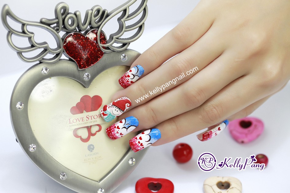 Cách Vẽ Mẫu Nail Love Story