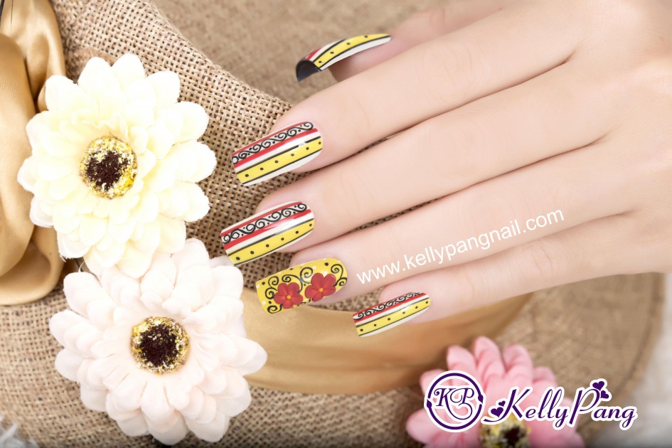 Cách Vẽ Mẫu Nail Sắc Màu Nhiệt Đới