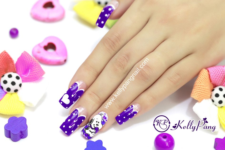 Cách Vẽ Mẫu Nail Cún Con
