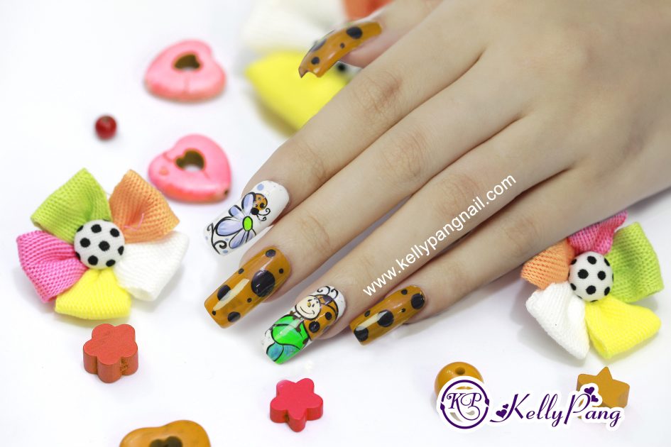 Cách Vẽ Mẫu Nail Cánh Cam Gọi Hè