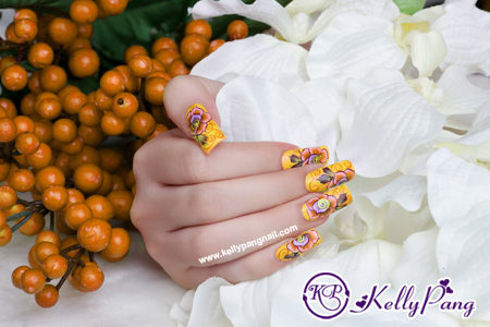 Cách Vẽ Mẫu Nail Màu Nắng