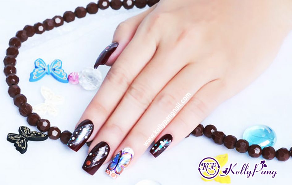Cách Vẽ Mẫu Móng Cánh Bướm Xinh