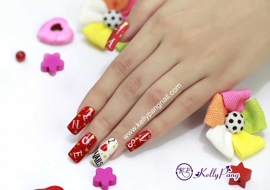 Cách Vẽ Mẫu Móng I Love Nails