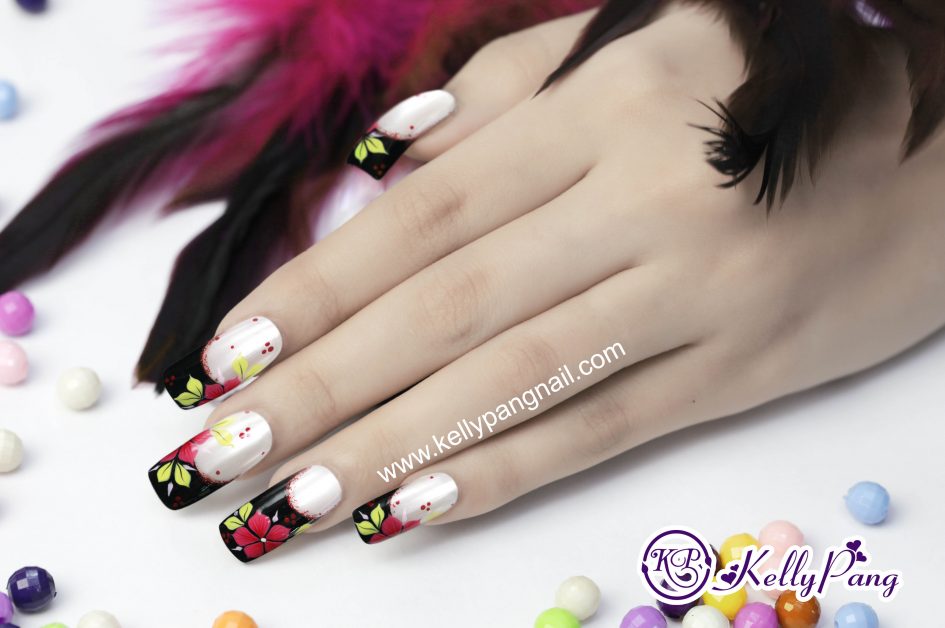 Cách Vẽ Mẫu Nail Hoa Đêm