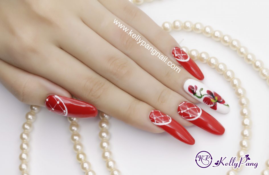 Cách Vẽ Mẫu Nail Lan Hồ Điệp