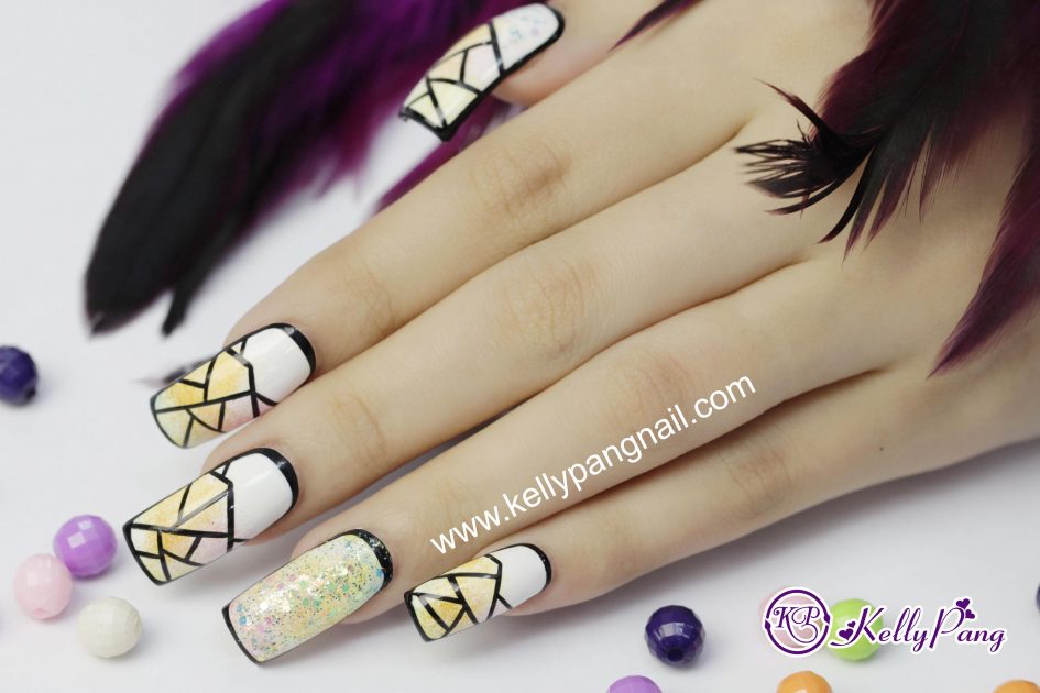 Cách Vẽ Mẫu Nail Lăng Kính Sắc Màu