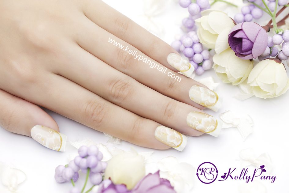 6 Bước Vẽ Mẫu móng Sắc Trắng Dịu Dàng