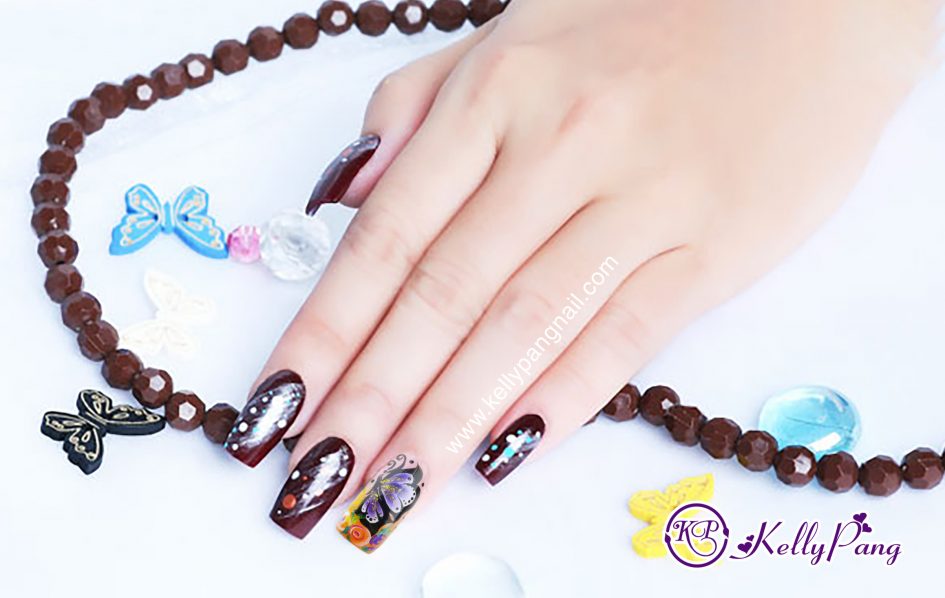 Cách Vẽ Mẫu Móng Bướm Xuân