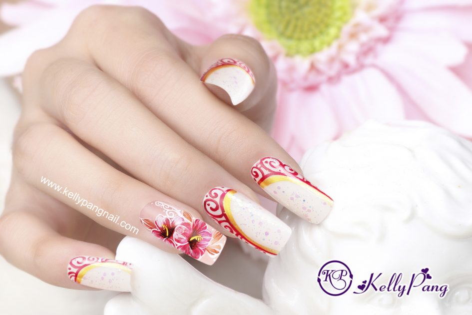 Cách Vẽ Mẫu Nail “Hoa Nở Ngày Hè”