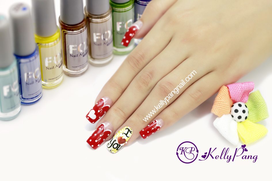 5 Bước Vẽ Mẫu Móng “I Love You”