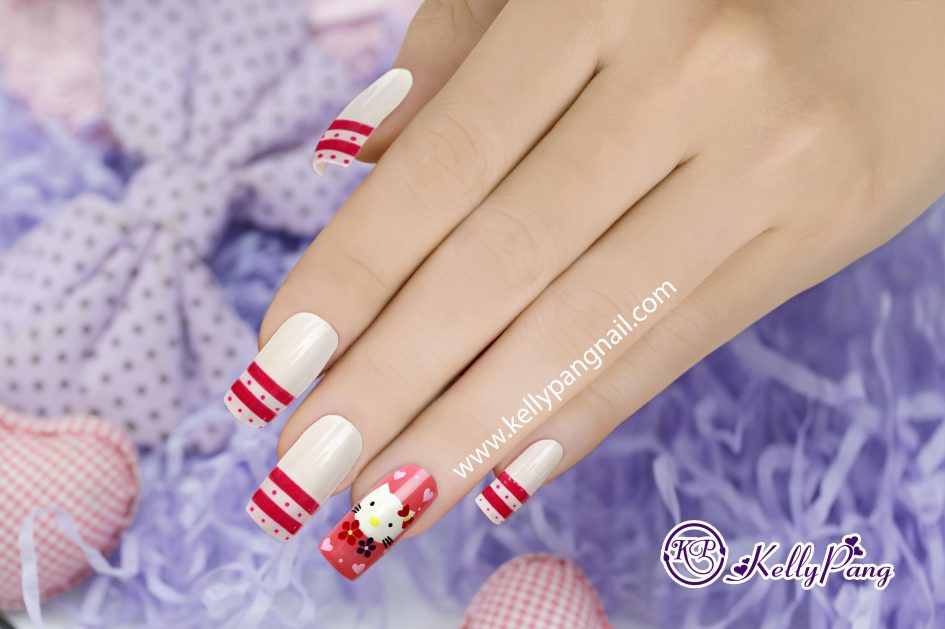 Cách vẽ mẫu nail Mèo Con Đáng Yêu