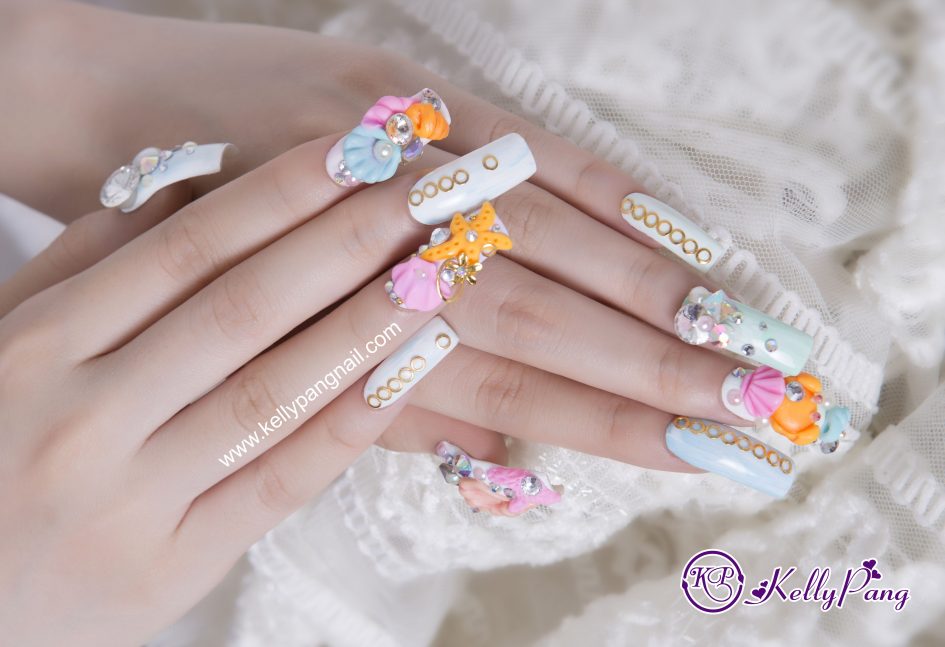 Cách vẽ mẫu nail Giấc Mơ Biển Cả
