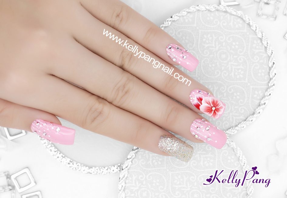 Cách vẽ mẫu nail “Dáng Hoa Yêu Kiều”