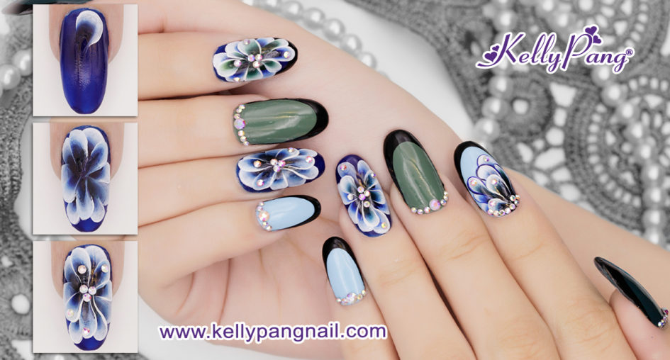 Cách vẽ mẫu nail Cúc Đồng Tiền