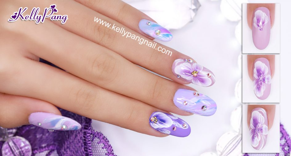 Các bước vẽ mẫu nail Tường Vy Cánh Mỏng