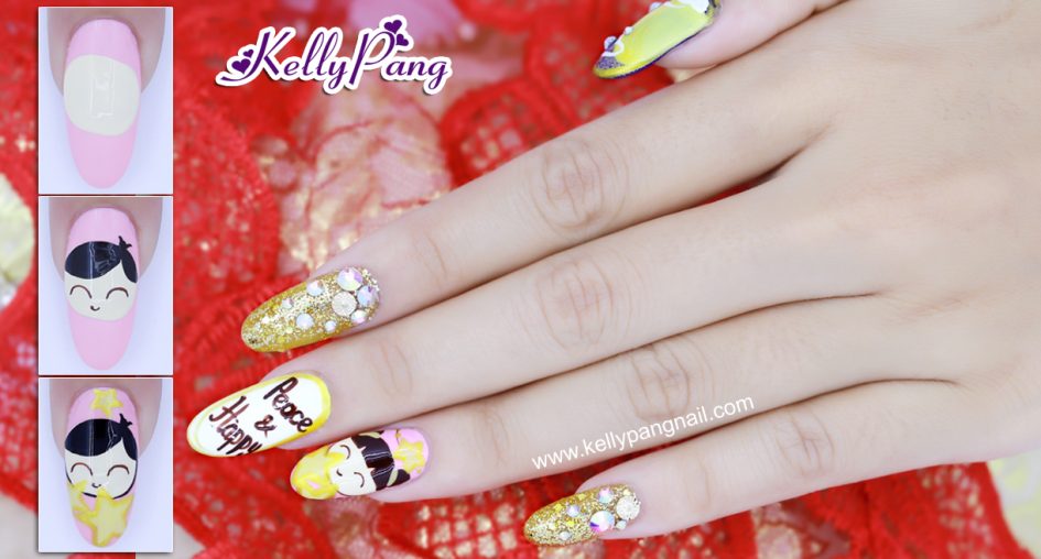 Click xem 7 bước vẽ mẫu nail Siêu Cute