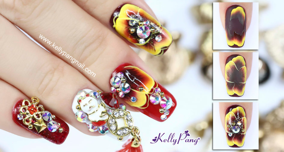 6 bước vẽ nail Cát Tường Như Ý