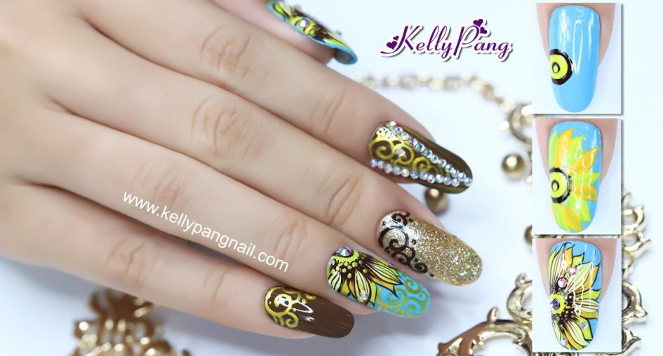 7 Bước vẽ mẫu nail Ánh Dương Rực Rỡ