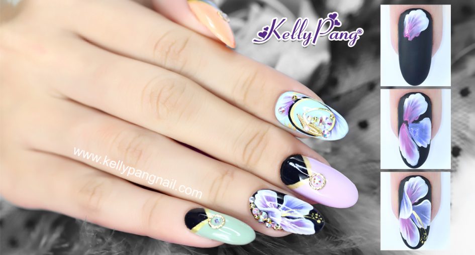 6 bước vẽ mẫu nail E Ấp Gọi Hè