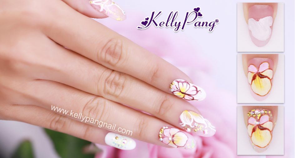 Cách vẽ nail Lan Hồ Điệp