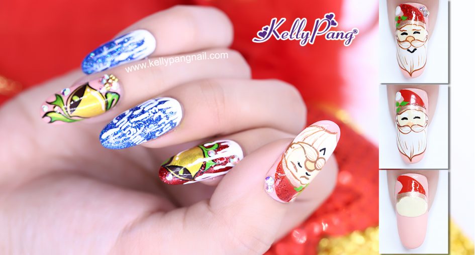 Cách vẽ mẫu nail Ông Già Noel