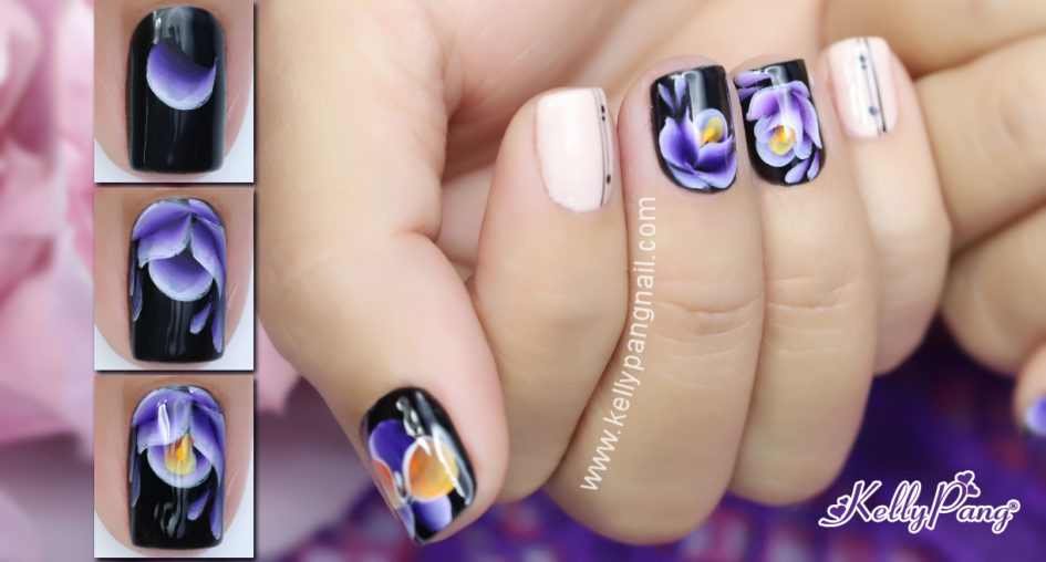 Cách vẽ mẫu nail Hoa Hồng Quyến Rũ