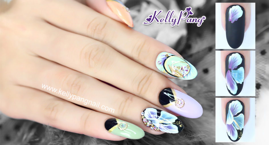 Click xem 6 bước vẽ mẫu nail Hoa Cánh Nhúng Click xem 6 bước vẽ mẫu nail Hoa Cánh Nhúng