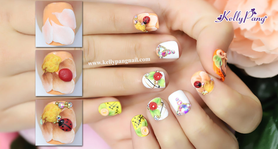 Click xem cách vẽ mẫu nail chào hè
