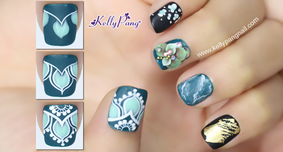 Click xem cách vẽ mẫu nail style hoa văn ấn tượng Click xem cách vẽ mẫu nail style hoa văn ấn tượng