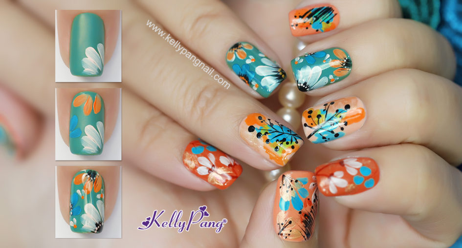 Click xem cách vẽ mẫu nails hoa lá biến tấu màu sắc Click xem cách vẽ mẫu nails hoa lá biến tấu màu sắc