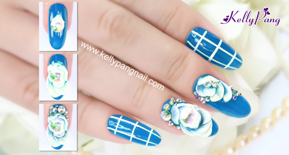 Click xem các bước vẽ nail Hoa Ôm Đá