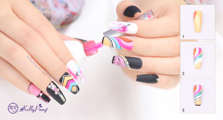 Cách Vẽ Nail Ngũ Sắc