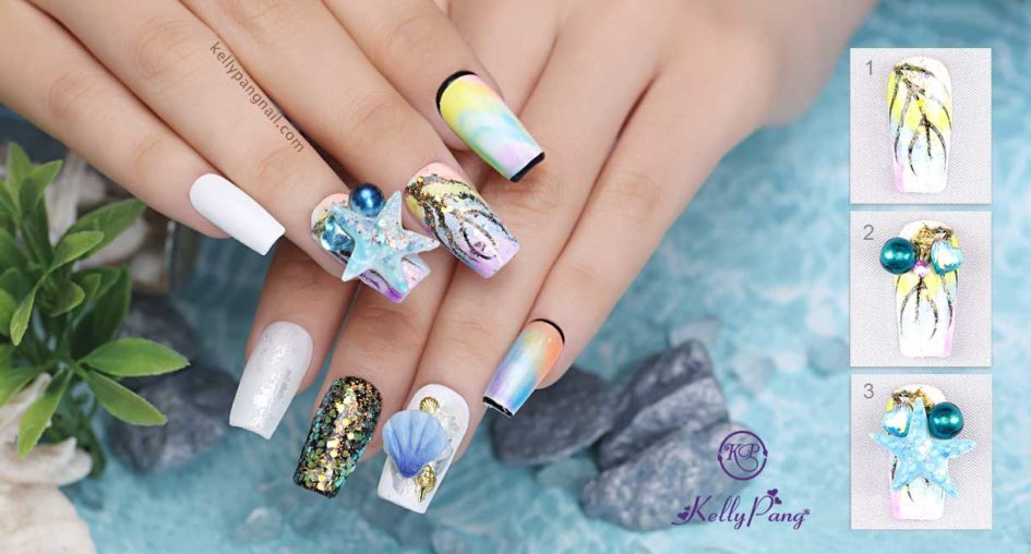 Vẽ Nail Sao Biển Fantasy