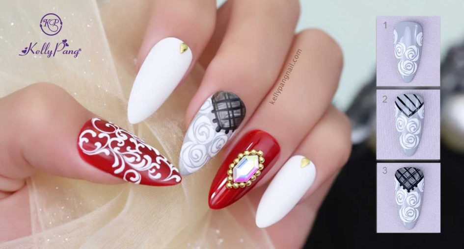 Vẽ Nail Hoa Hồng Đơn Giản Bằng Cọ Nét Gel Vẽ Nail Hoa Hồng Đơn Giản Bằng Cọ Nét Gel
