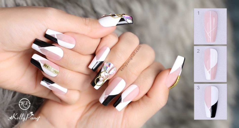 Mẫu Nail Đơn Giản Với Kĩ Thuật Vẽ Cọ Nét Gel Mẫu Nail Đơn Giản Với Kĩ Thuật Vẽ Cọ Nét Gel