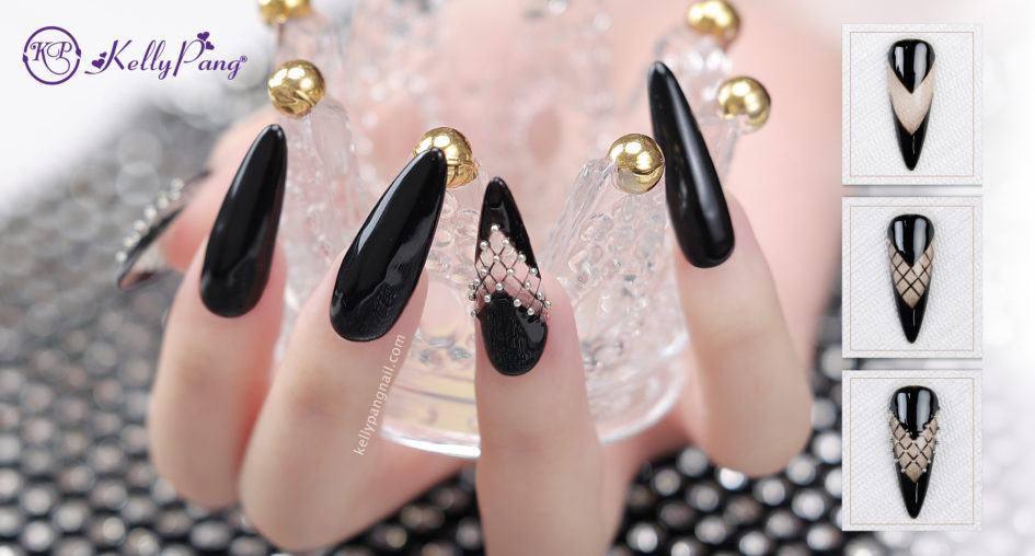 Cách Vẽ Nail Lưới Đính Kết Mới Lạ