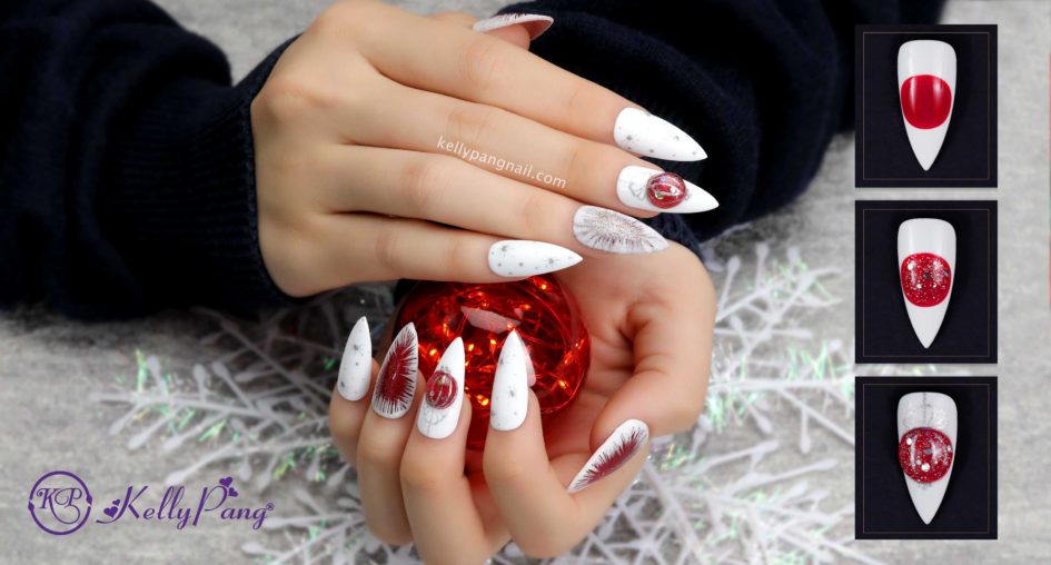 Cách Vẽ Nail Quả Châu Lấp Lánh