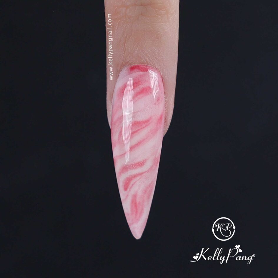 Hướng dẫn vẽ móng Hướng dẫn phối nail design marble đỏ trắng Bước 1 Hướng dẫn vẽ móng Hướng dẫn phối nail design marble đỏ trắng Bước 1